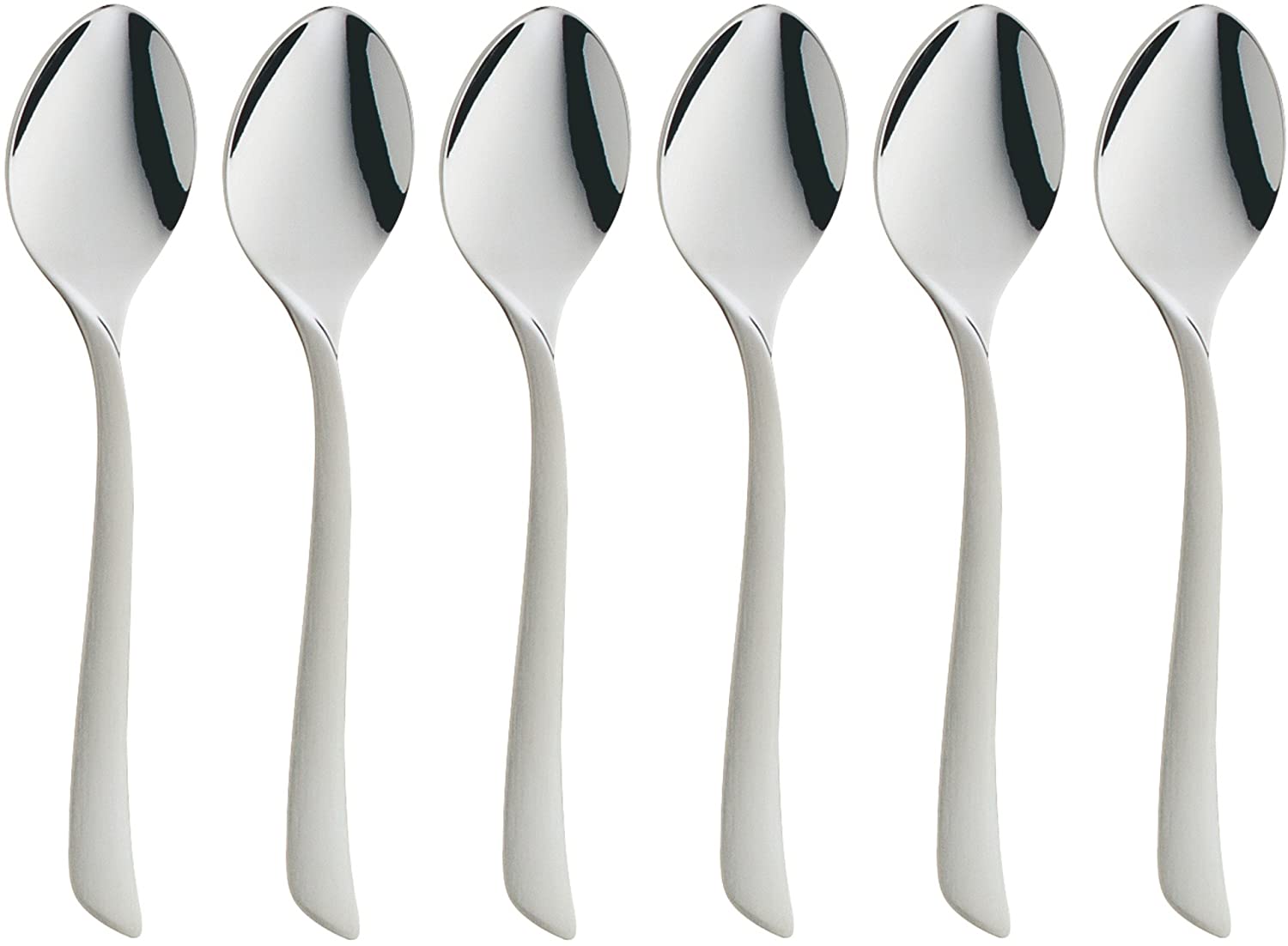 WMF Virginia 1142966390 Espresso Spoons Cromargan Protect Stainless Steel Set of 6