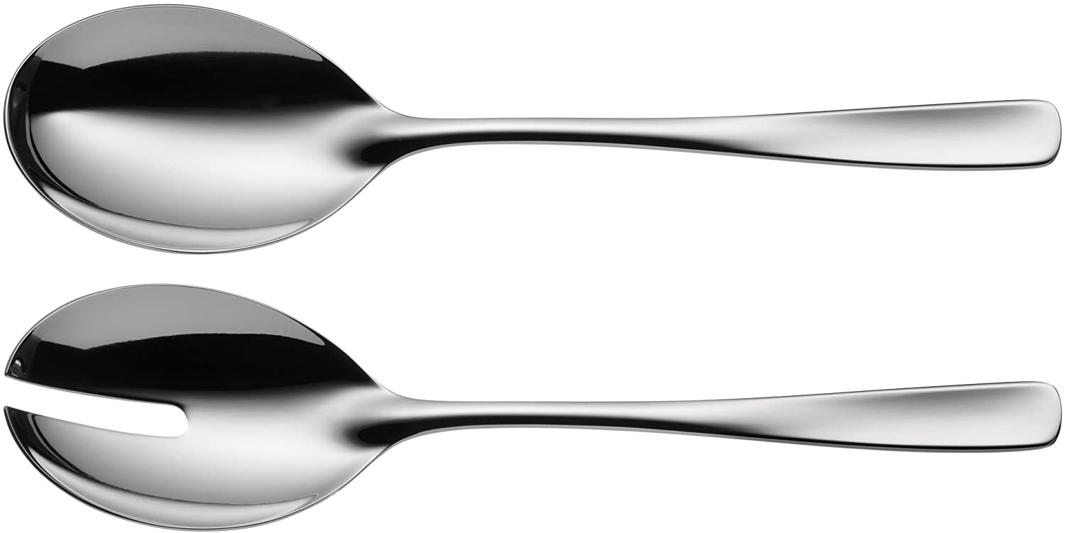 WMF Virginia 1228216340 Salad Servers Cromargan Protect Stainless Steel Large