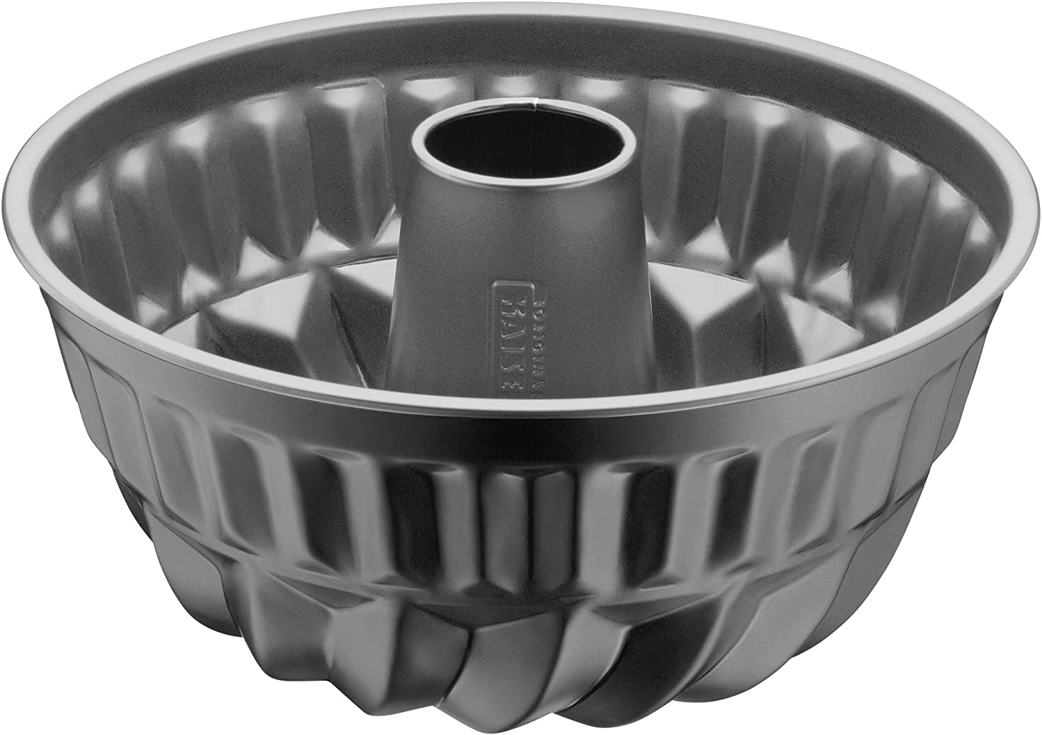 Original Kaiser Inspiration Bundt Cake Tin, 24 cm, Bundt Cake Tin, Non-Stick Coating, Even Browning, Grey