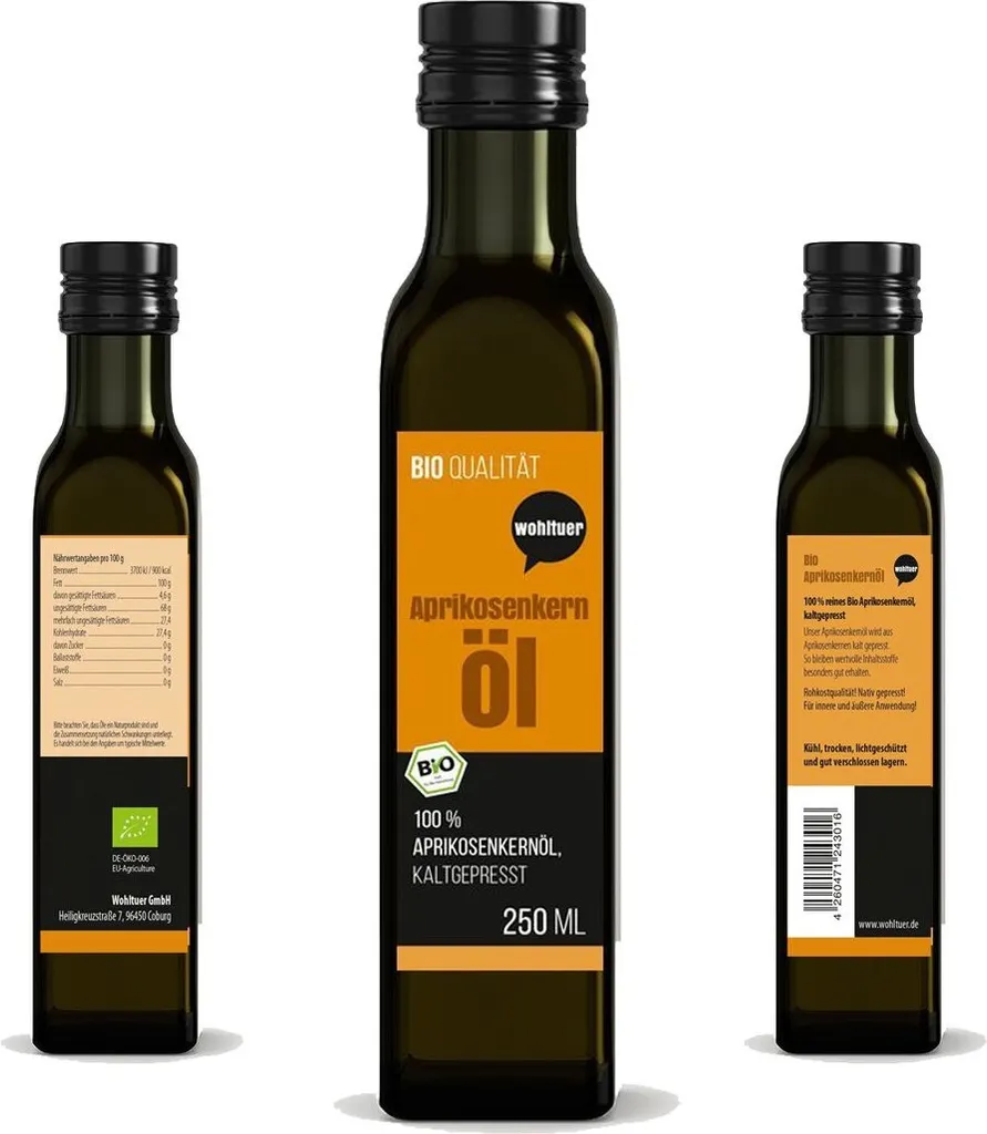 Wohltuer Wohltuer cold-pressed apricot kernel oil 250ml