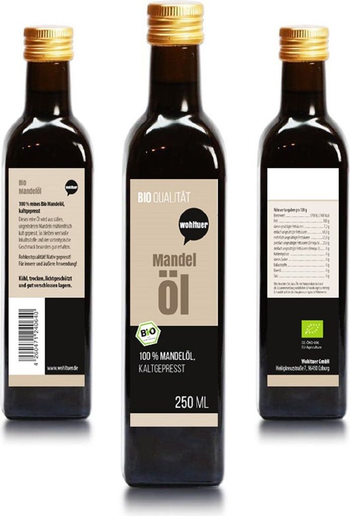 Wohltuer Wohltuer almond oil - virgin pressed and 100% pure natural 250 ml