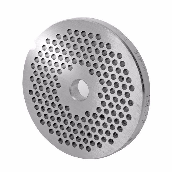 WOLFCUT meat grinder disc, perforated disc INOX steel size 10/12 - 3.0 mm bore compatible with ALEXANDERWERK 10/12 / REWEBO RF 12 / GGG 12/C and many more.