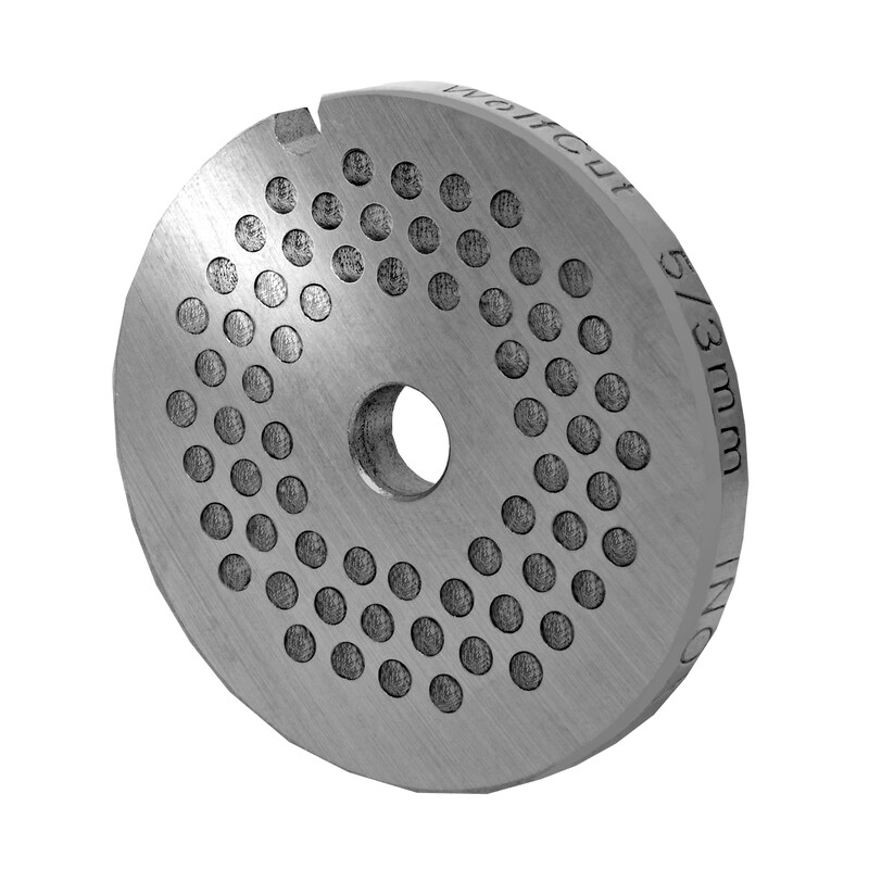 WOLFCUT meat grinder disc, perforated disc INOX steel size 5 - 3.0 mm bore compatible with BOSCH MUM4, MUM5 / JUPITER 862 560 / ALEXANDERWERK 5 and many more.
