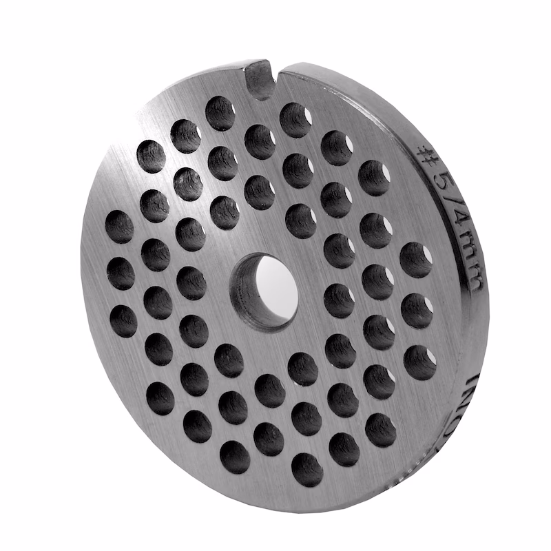 WOLFCUT meat grinder disc, perforated disc INOX steel size 5 - 4.0 mm bore compatible with BOSCH MUM4, MUM5 / JUPITER 862 560 / ALEXANDERWERK 5 and many more.