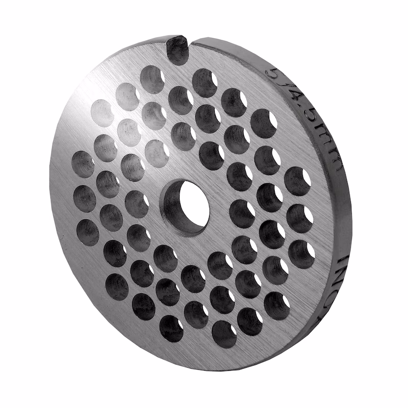 WOLFCUT meat grinder disc, perforated disc INOX steel size 5 - 4.5 mm bore compatible with BOSCH MUM4, MUM5 / JUPITER 862 560 / ALEXANDERWERK 5 and many more.