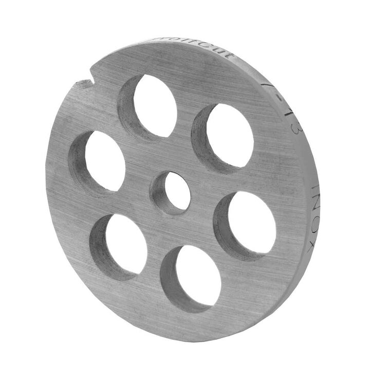 WOLFCUT meat grinder disc, perforated disc INOX steel size 7 - 13.0 mm bore compatible with BOSCH MUM6, MUM7 / JUPITER 7 / REGINA BME7 and many more.