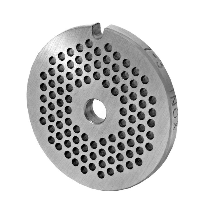 WOLFCUT meat grinder disc, perforated disc INOX steel size 7 - 3.0 mm bore compatible with BOSCH MUM6, MUM7 / JUPITER 7 / REGINA BME7 and many more.