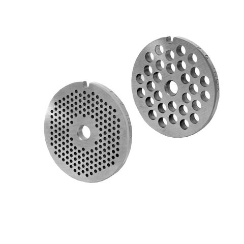 WOLFCUT meat grinder disc set 2 mm + 6 mm bore compatible with all common meat grinder brands size 7