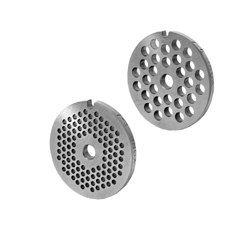 WOLFCUT meat grinder disc set 3 mm + 6 mm bore compatible with all common meat grinder brands size 7