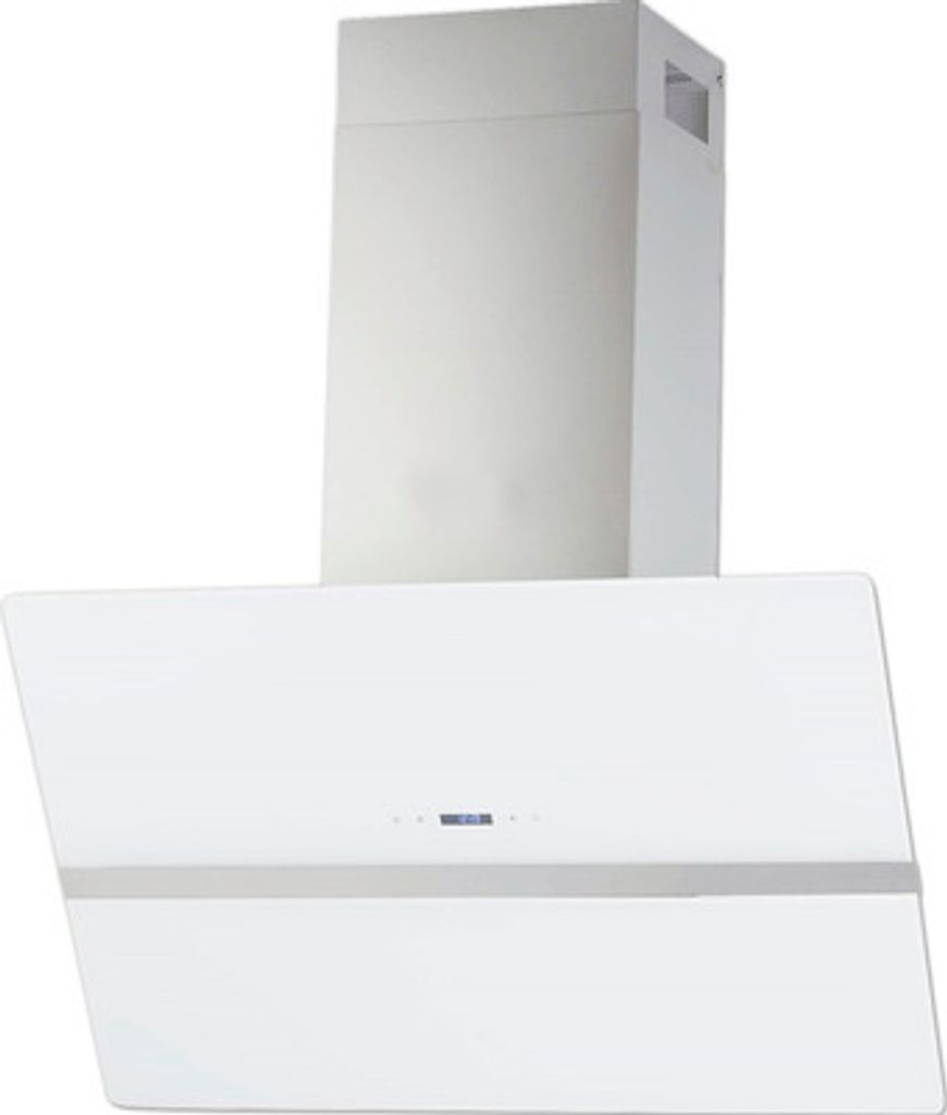 WOLKENSTEIN W S4-90A++WTZ Wall-mounted extractor hood, ducted or recirculating, white glass, 90cm, 558 m³/h airflow