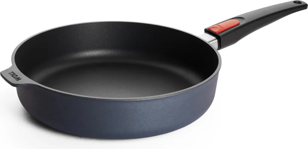 Norbert Woll Woll Diamond Lite cast iron high-sided frying pan: removable handle, suitable for all hob types including induction, Ø 28 cm, 7 cm high, 3.5 liters
