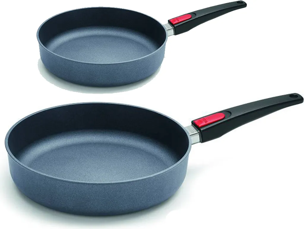 Norbert Woll Woll "Diamond Lite" 2-piece frying pan set, 28 cm & 24 cm sauté pans - suitable for induction cooktops