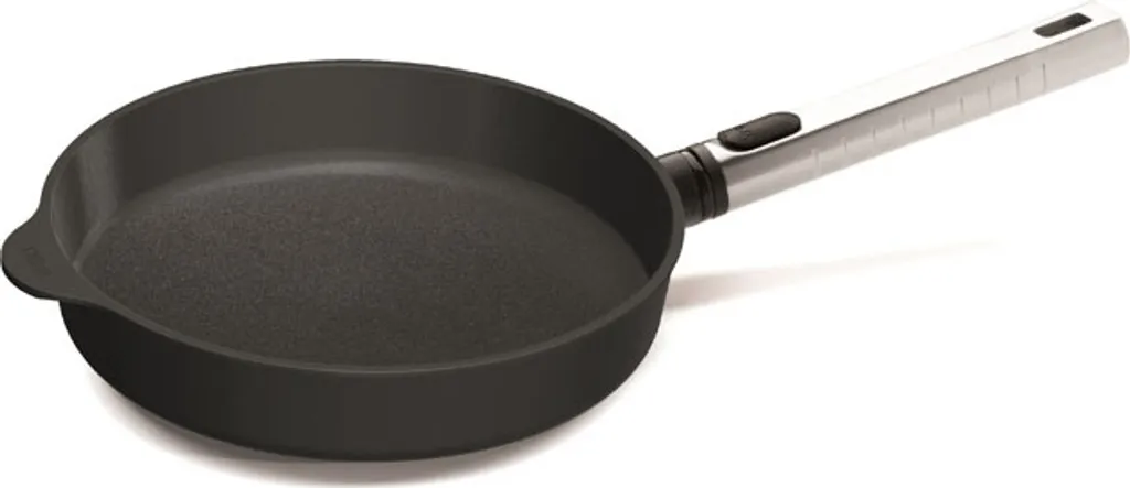 Woll "Diamond XR Logic Pro" flat frying pan, Ø 28 cm, 5 cm high with removable stainless steel handle - suitable for induction cooktops