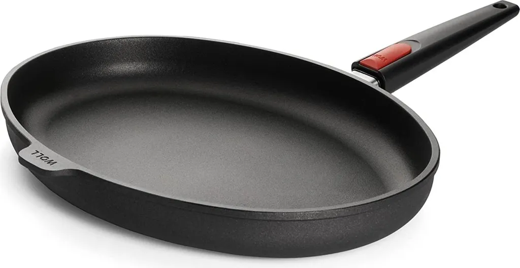WOLL cast fish pan Titanium Nowo 28x38x5.5cm