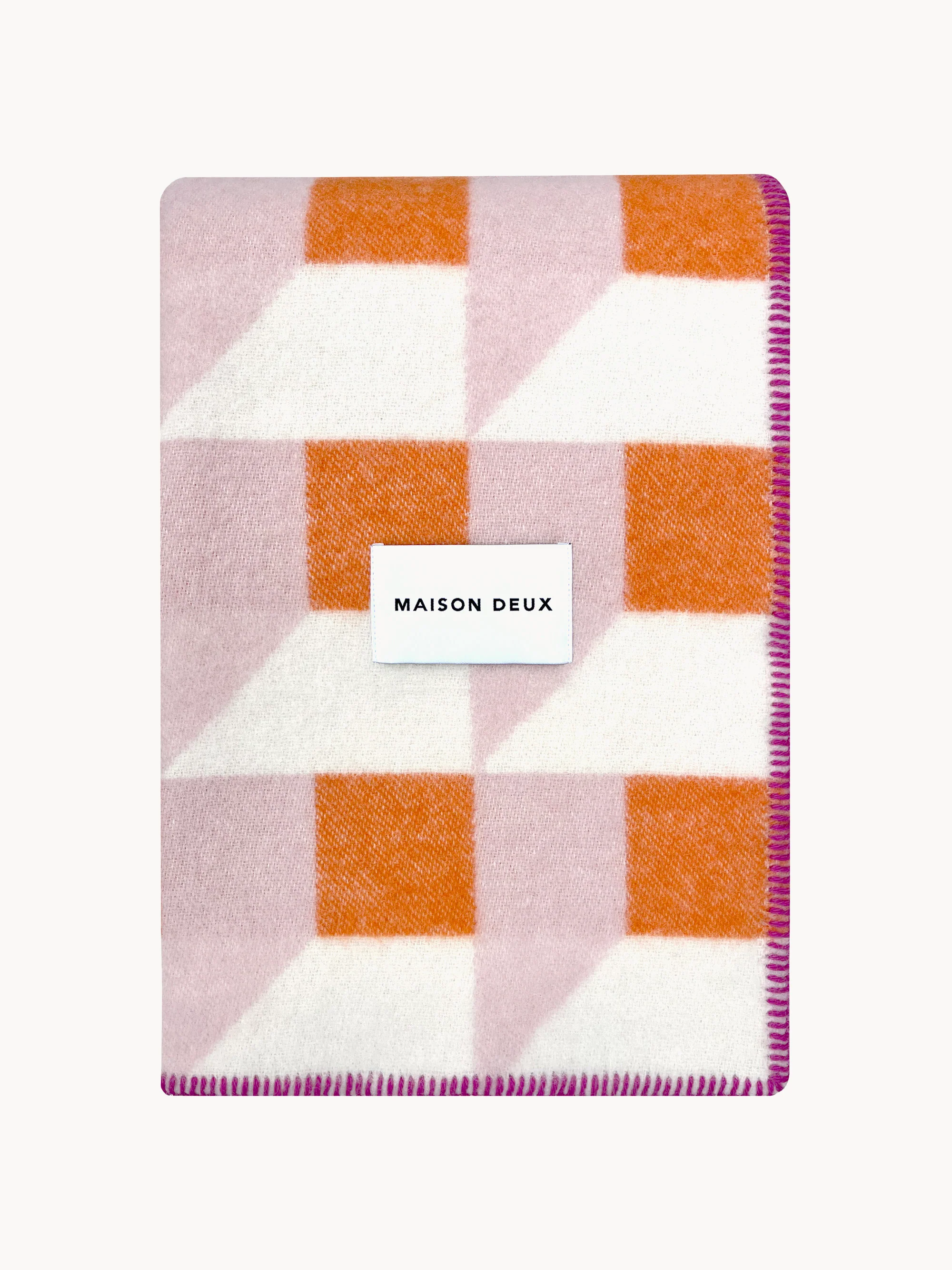 Maison Deux Cubics wool blanket
