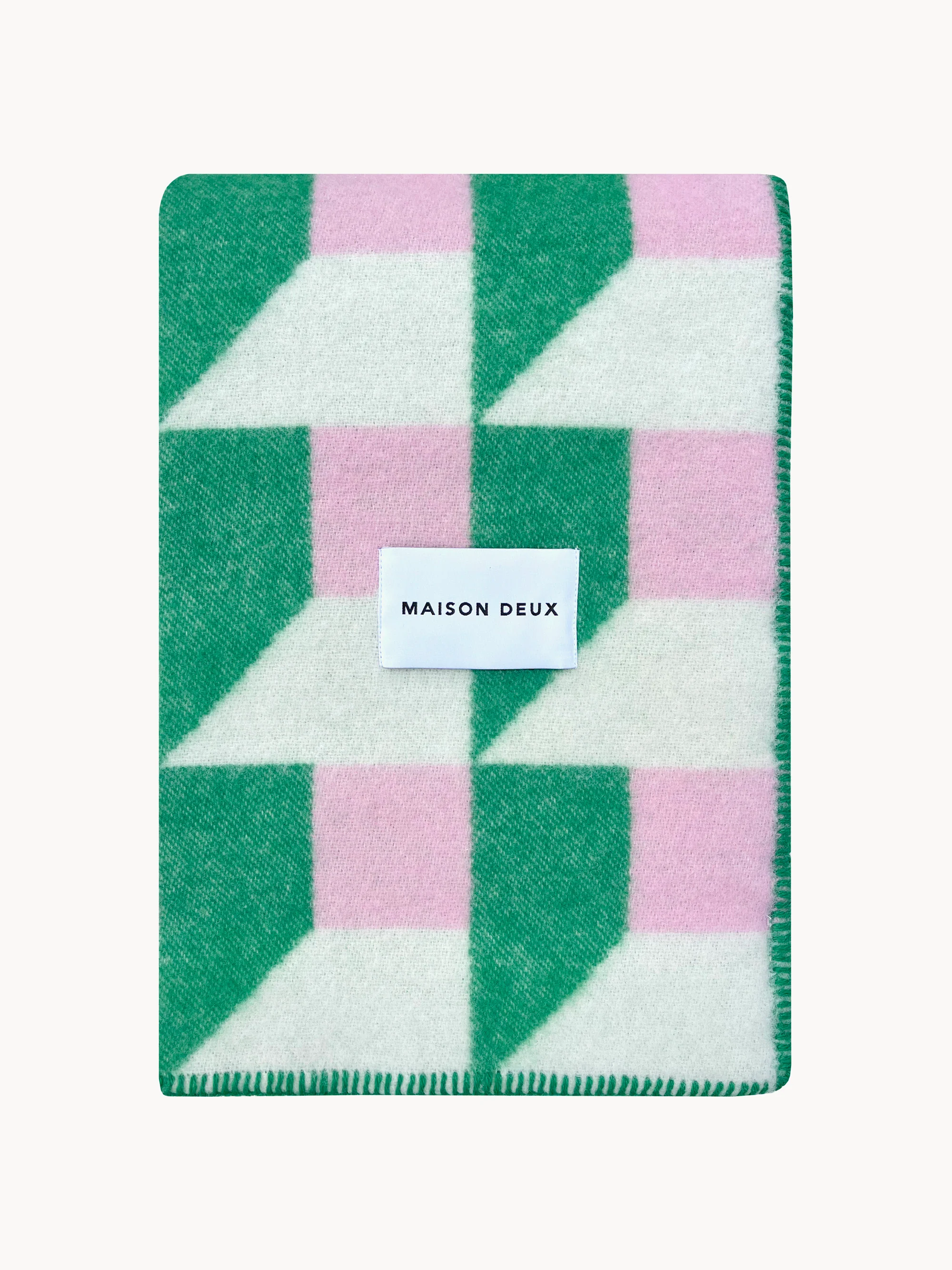 Maison Deux Cubics wool blanket