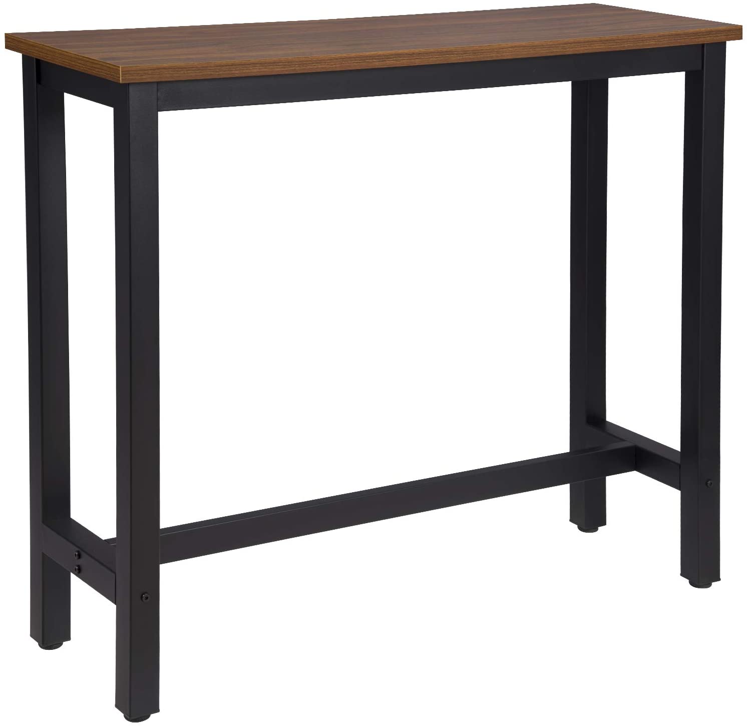 WOLTU 1 x Bar Table, Bistro Table, Dining Table, Metal Frame, Table Top Made of MDF, 120 x 40 x 100 cm (W x D x H).