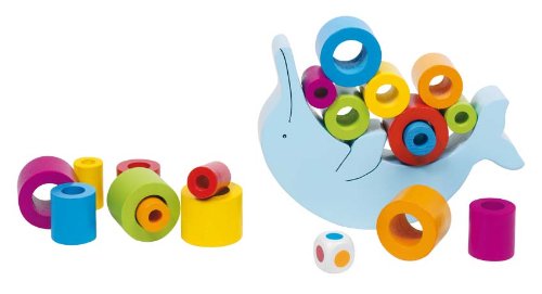 Goki Wooden Dolphin Balancing Game