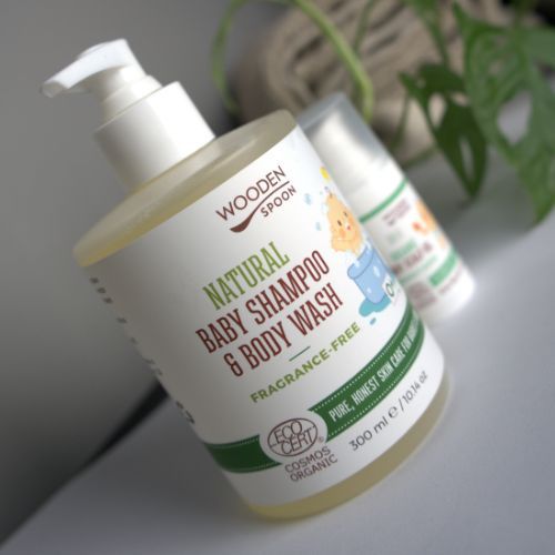 Wooden Spoon Unscented Shower Gel and Hair Shampoo for Children 2-in-1 Wooden Spoon 300 ml 30 ml
