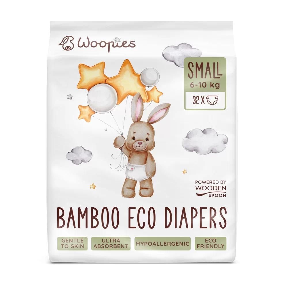 Wooden Spoon XL Pack Woopies EKO Baby Diapers SMALL (6-10kg) Wooden Spoon 3x32pcs. 10 l