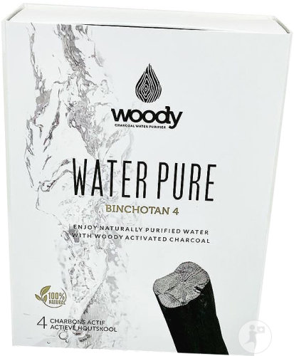 Woody Pure Water Charcoal Binchotan 4 pieces