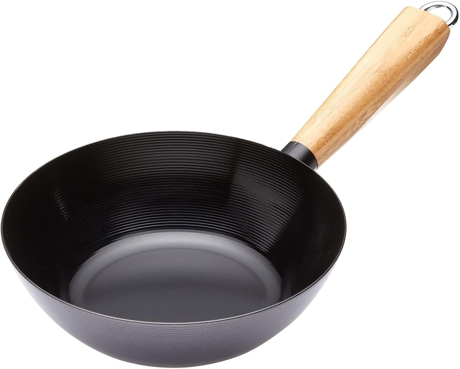 KitchenCraft World Of Flavours Oriental 20cm Carbon Steel Non-Stick Wok