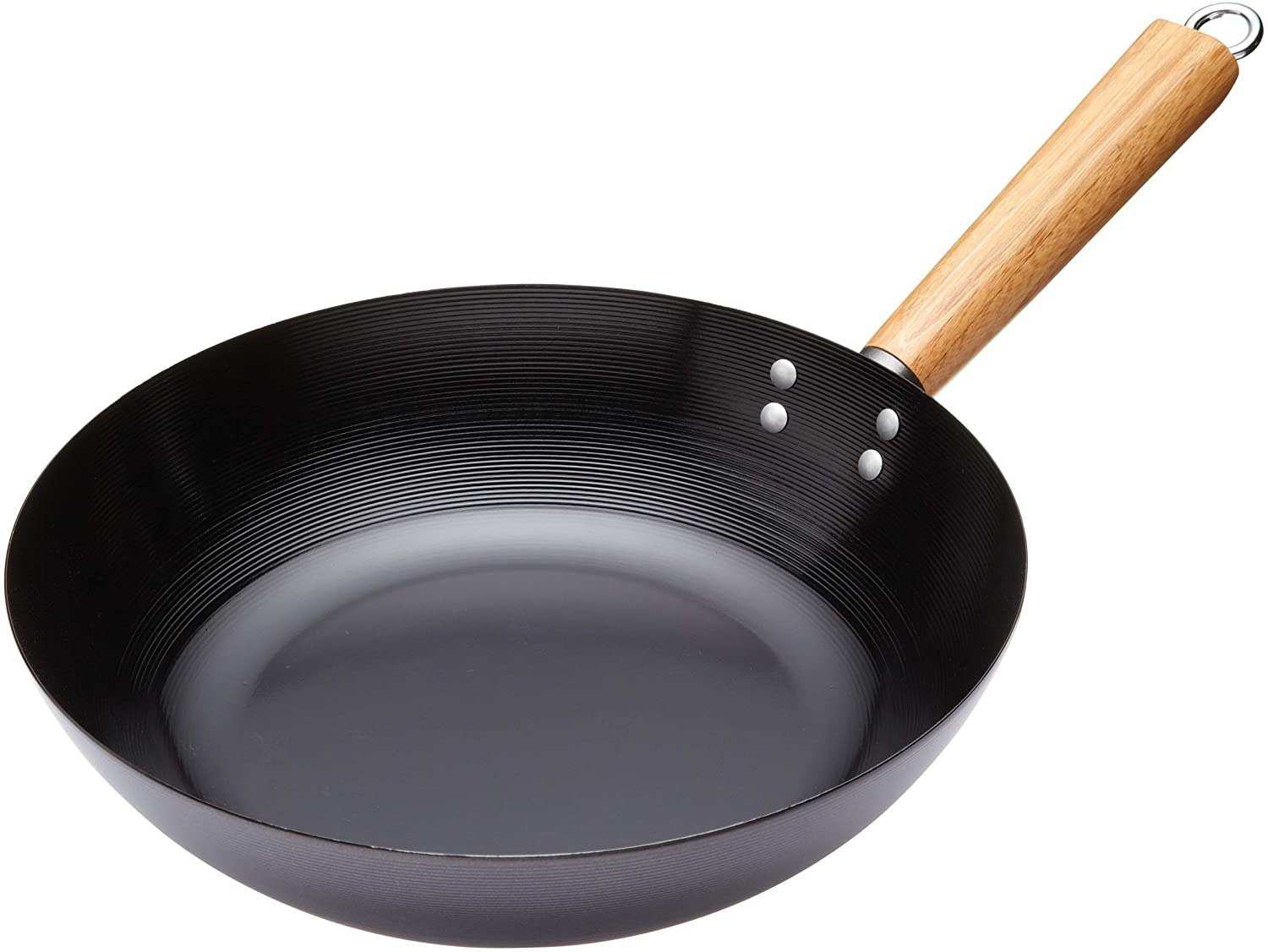 KitchenCraft World Of Flavours Oriental 30cm Carbon Steel Non-Stick Wok