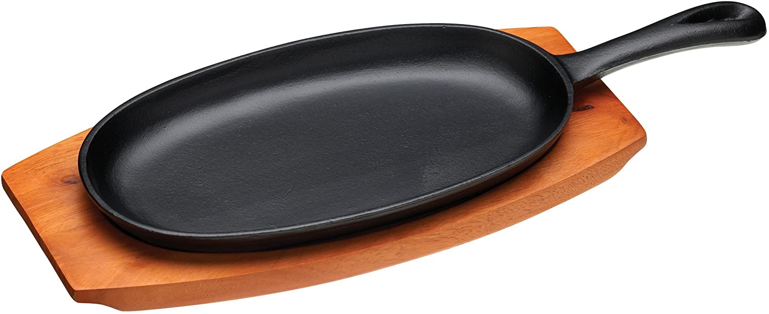 KitchenCraft World Of Flavours Oriental Cast Iron Sizzle Platter