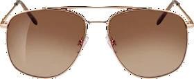SUNDANCE Sunglasses adult pilot, gold frame, light brown tinted lenses, 1 piece