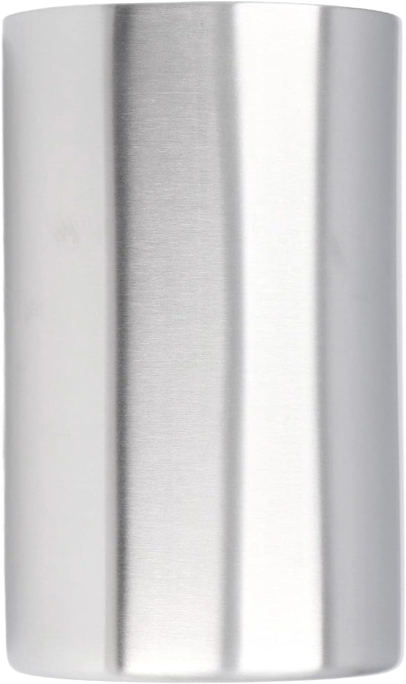 Yctze Stylish Silver Wine Bucket – Slim, Straight, Double-Layer Stainless Steel Wine Cooler for Cooling Bars, Restaurants, Home and Parties – Perfect for Wines and Bottles