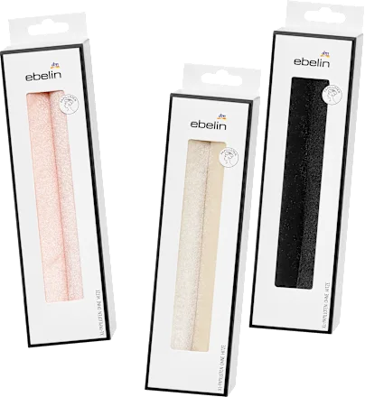 ebelin Maxi rollers, pink/beige/black, 2 pieces