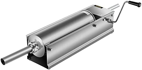 VEVOR 3L 5L 7L Sausage Filler Meat Mincer Sausage Machine Horizontal Stainless Steel Sausage Syringe (7L)