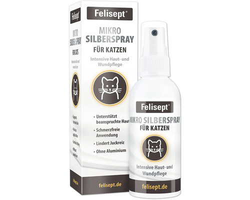Hornbach Felisept Micro Silver Spray for Cats Intensive Skin and Wound Care 75 ml