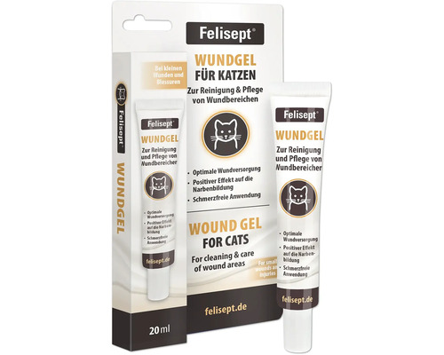 Hornbach Felisept® Wound Gel for Cats 20 ml, odorless and colorless, for optimal wound care in animal injuries