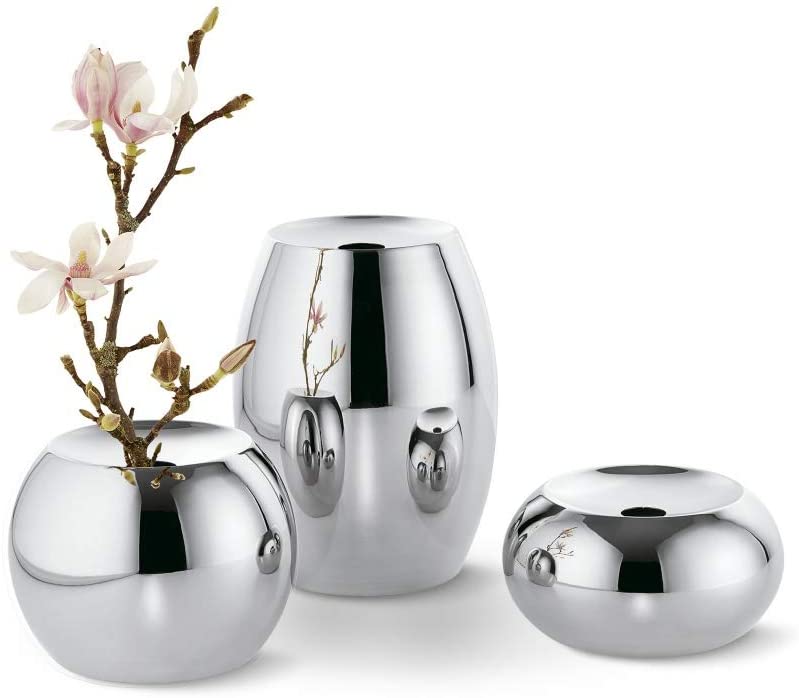 Philippi Dot Vase S Polished Stainless Steel