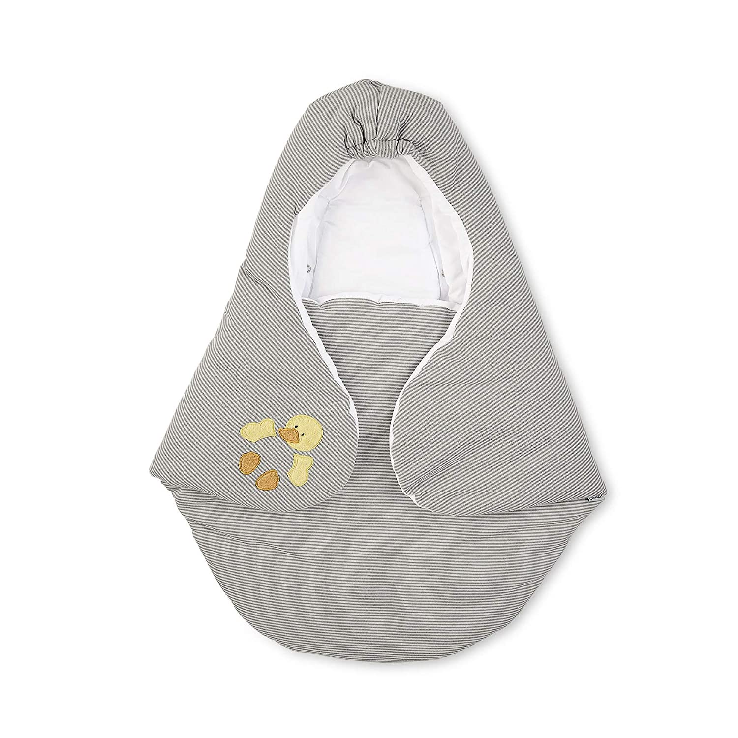 Sterntaler Hanno And Edda Padded Swaddling Blanket 75 X 90 Cm Grey