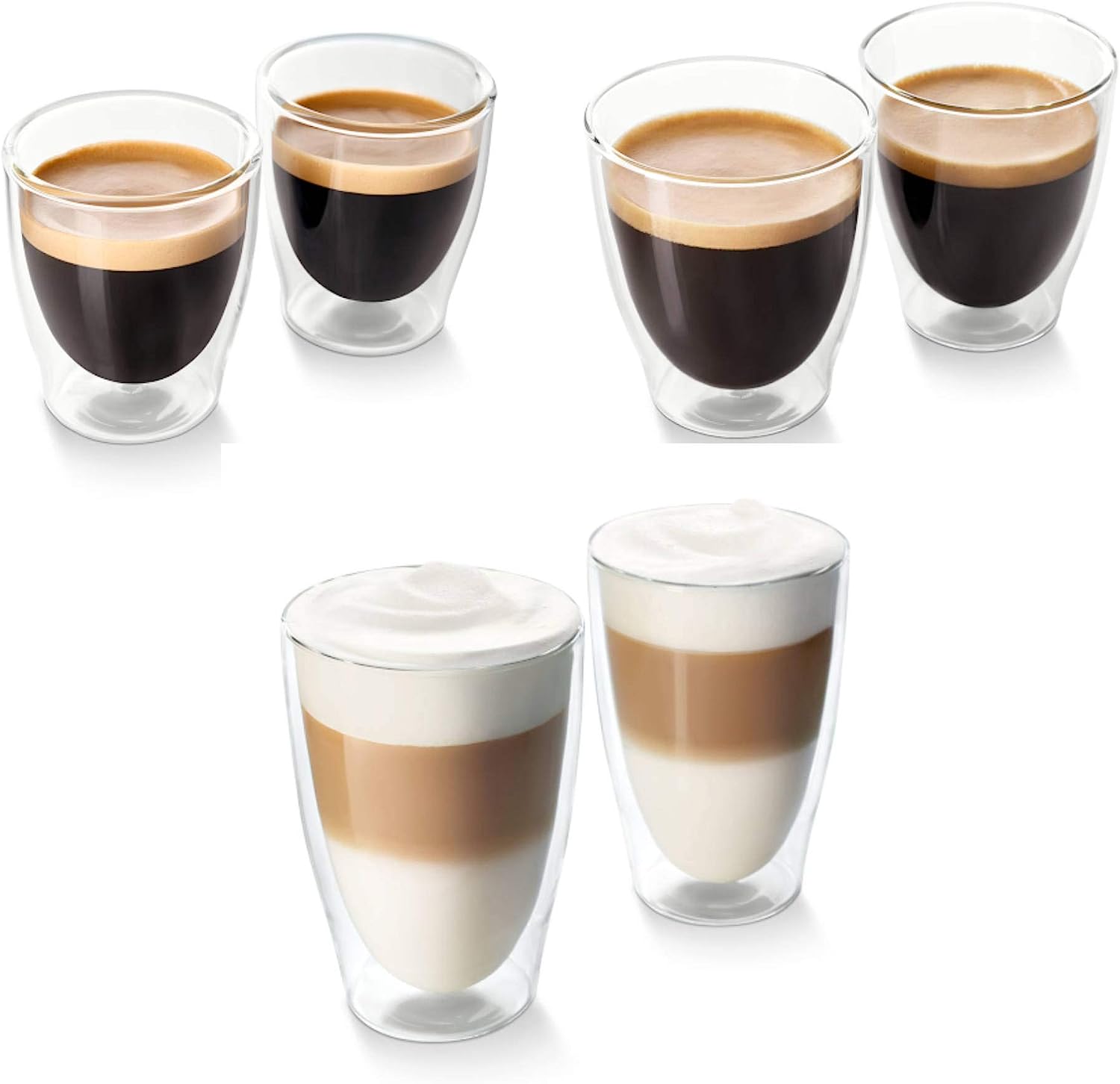 Tchibo Cafissimo Double-Walled Thermal Glass Set of 2