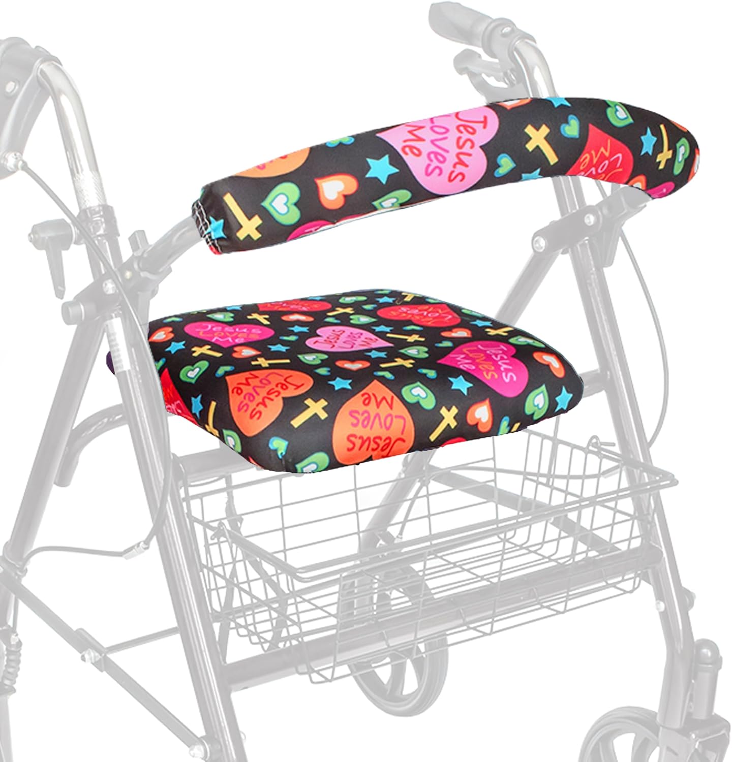 Top Glides Universal Rollator Seat and Backrest Cover