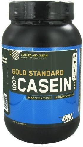Optimum Nutrition Store Optimum Nutrition - 100% Casein Protein Cookies & Cream, 2 lb Powder by Optimum Nutrition 907.2g
