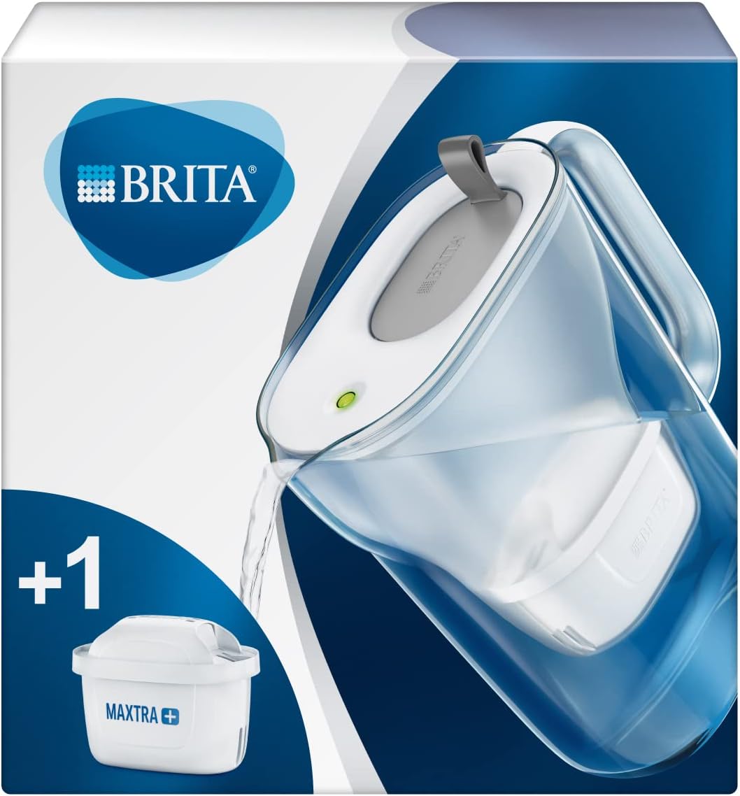 BRITA Store Brita Style Soft Water Filter Jug, Funnel and Jug - SMMA, Lid - ABS/ASA, Loop - Silicone 22 x 10.5 x 24.5 cm