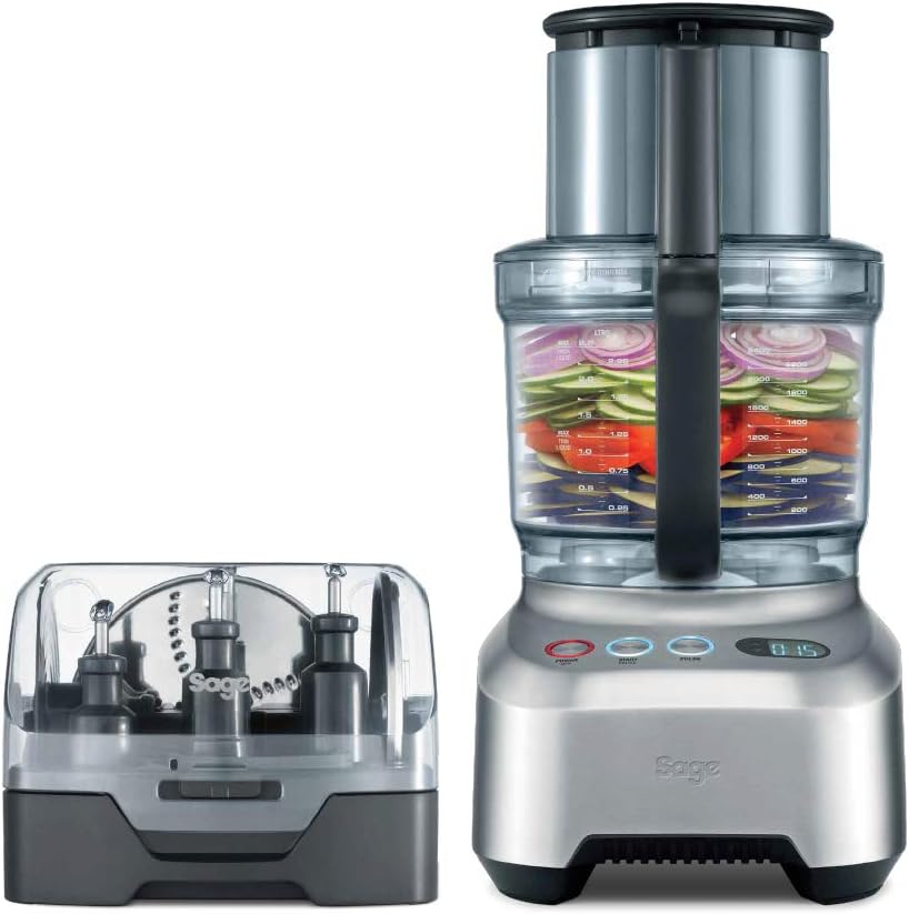 Sage Salbei von Heston Blumenthal die Kitchen Wizz Pro Küchenmaschine, 2,5 Liter, 2000 Watt