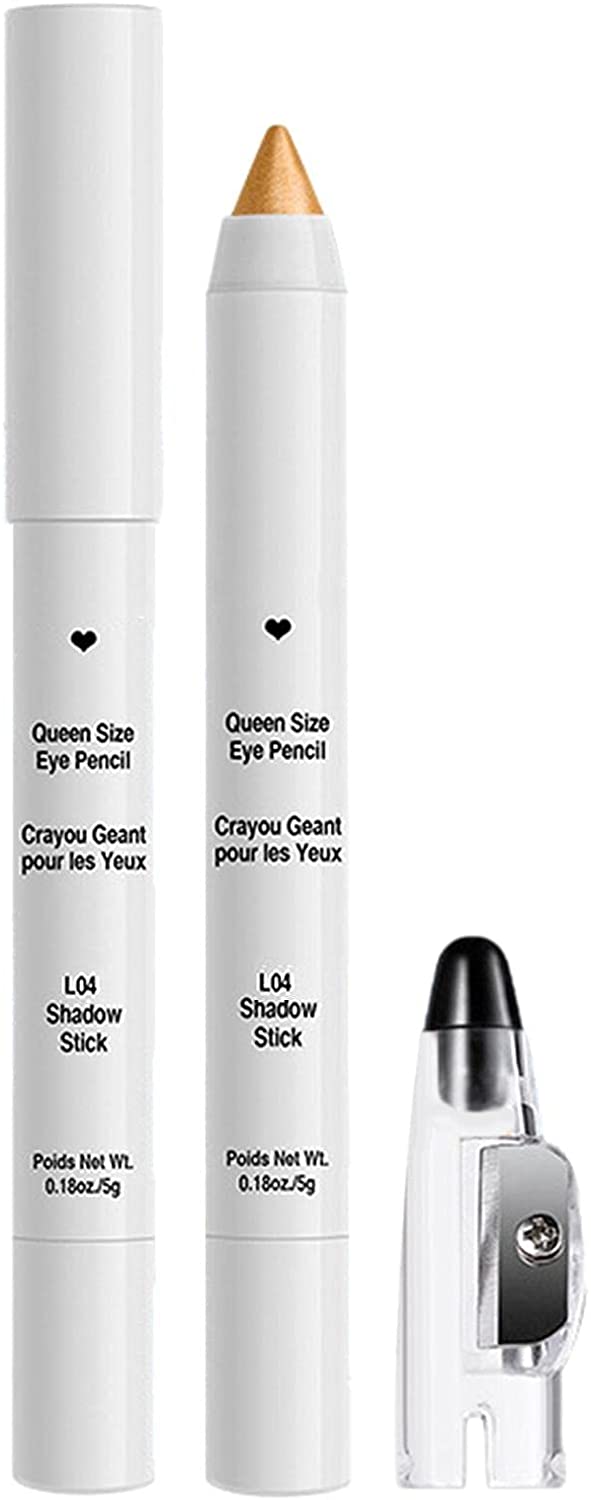 Xianghaoshun 10 Colour Eye Pencil Eyeshadow Highlighter, Eyeliner Crayon Glitter Shimmer, Eye Shadow & Eyeliner Pencil with Sharpener, Durable, Smudgeproof, Easy to Draw Eye Makeup, 