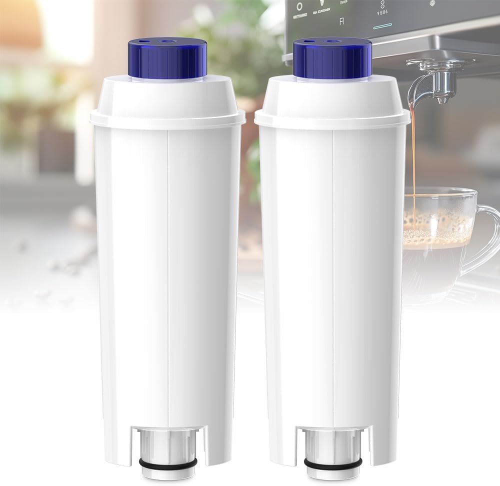Vorpore 2 x Coffee Machine Water Filters Compatible with Delonghi Magnifica S, Dinamica, ECAM, ESAM, ETAM, BCO and EC - Soften Water and Reduce Limescale