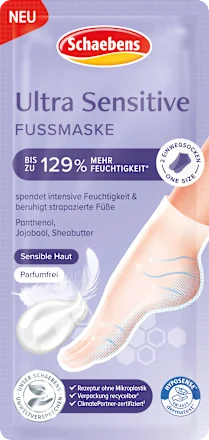 Schaebens Foot Mask Socks Ultra Sensitive (1 pair), 2 pcs