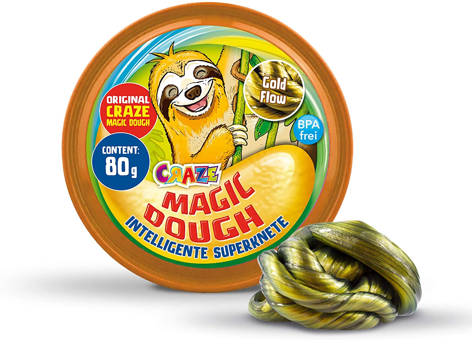 Craze Magic Dough-Intelligent Modelling Clay 80g Various Colours and Effect