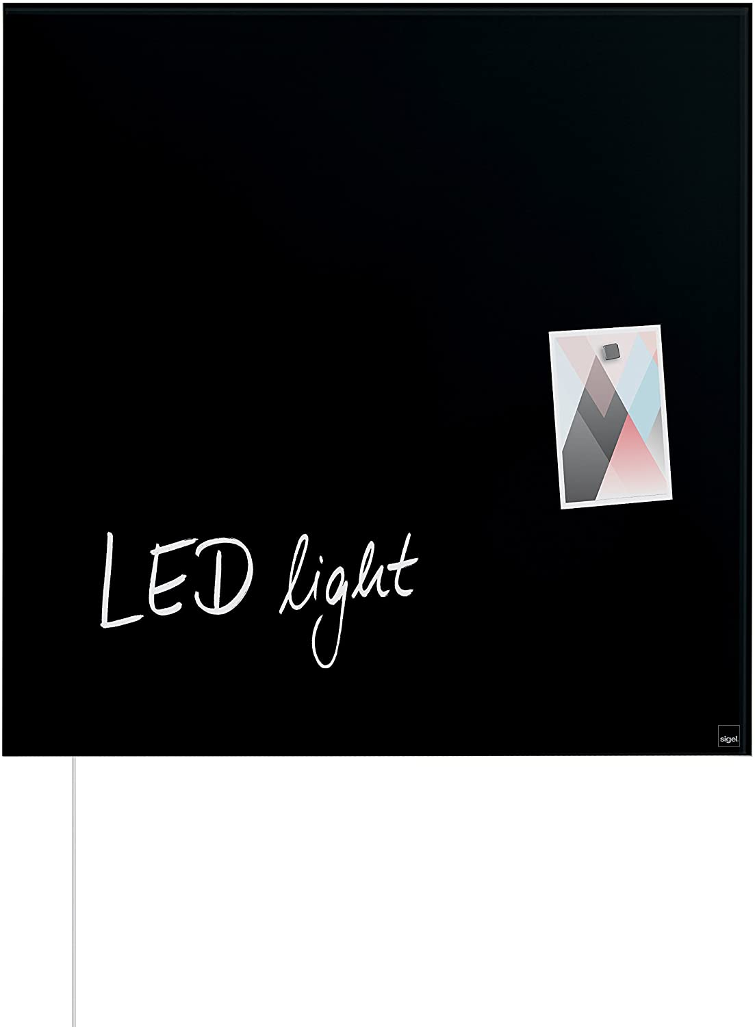 Sigel Artverum LED Magnetic Glass Panel 480 x 480 x 15 Black