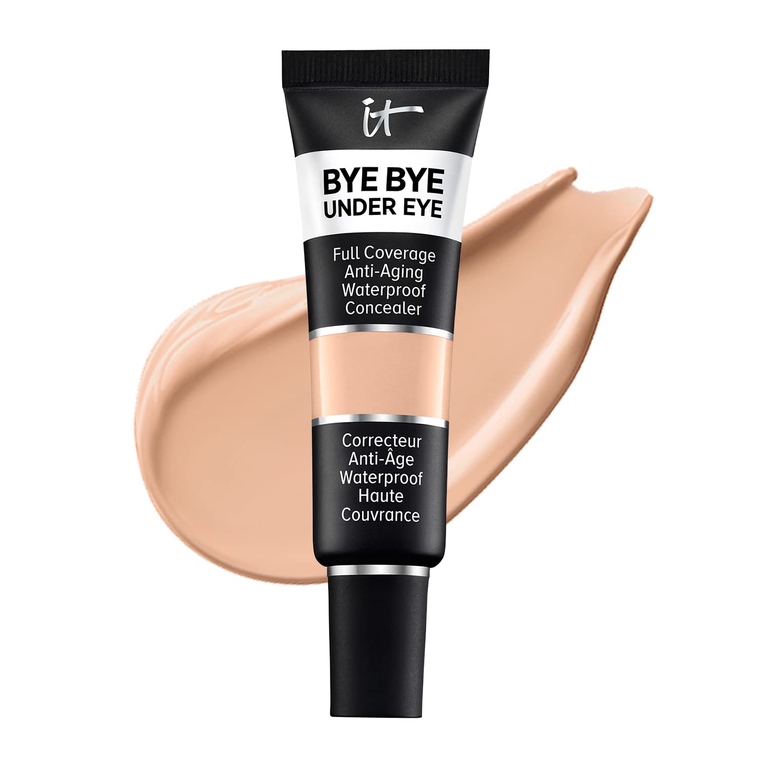 IT Cosmetics, Anti Aging Concealer High Coverage Waterproof Peptide Collagen Hyaluronic Acid Formula Bye Bye Under Eye Medium Beige 24.0 12ml