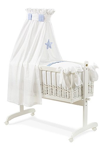 Christiane Wegner Nelly Wicker 0330 02 – Changing Mat with Plastic Coating, Auflegbar, SCREW ON, for Washing Machines 80 x 30 x 17 cm, White