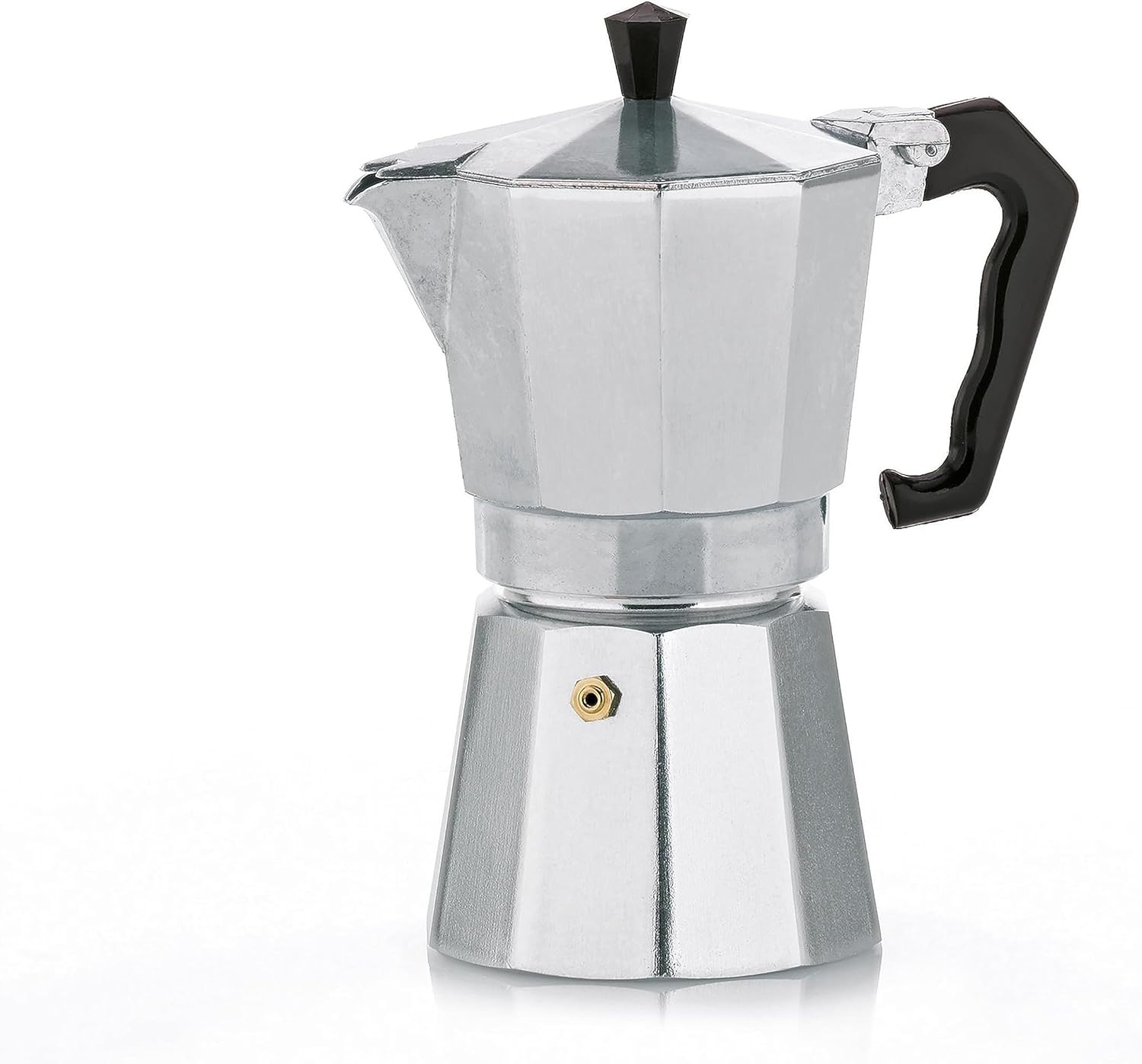 kela Espresso Maker for 3 Cups, Espresso Jug 150 ml, Aluminium Coffee Maker, Italia, Espresso Machine for Hob, All Hob Types Except Induction, Matte Silver