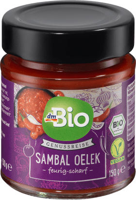 dmBio Sambal Oelek, Würzpaste, 150 g